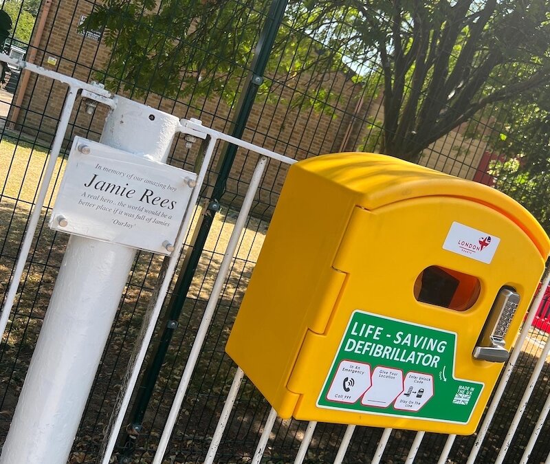 Help us support Our Jay Foundation raise funds for defibrillators